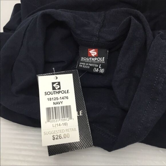 South Pole Short Sleeve Hooded Fashion Tee (E7) - Picture 6 of 6